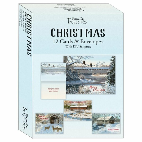 Go-Go Covered Bridges Christmas Boxed Card, 12PK GO3321694